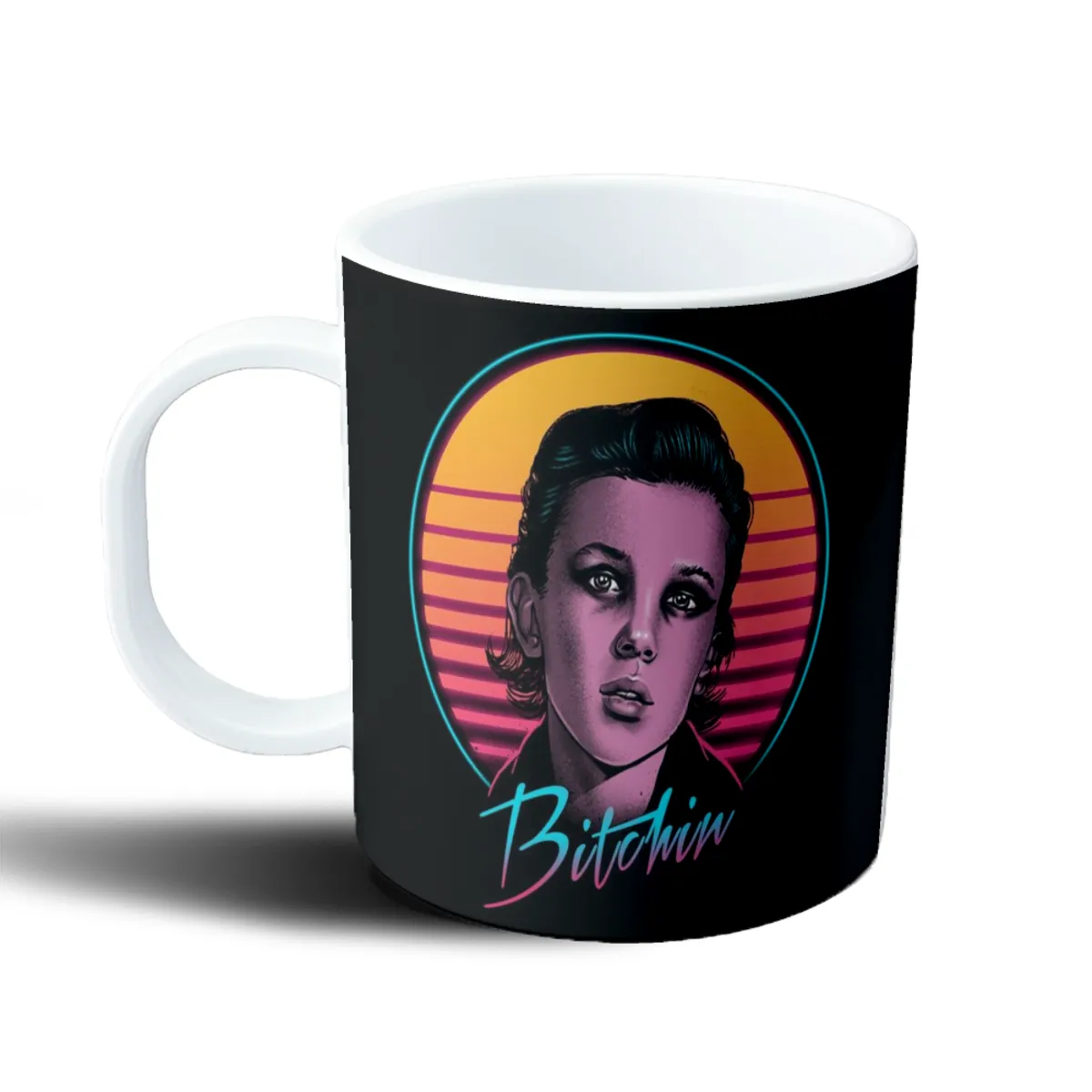 Taza de Plástico Stranger Things Eleven Bitchin - vista 2