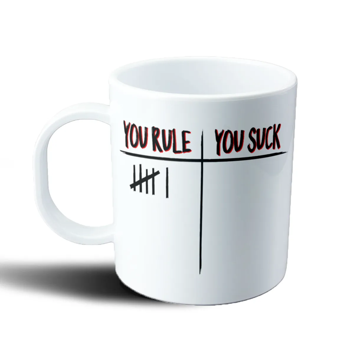 Taza de Plástico Stranger Things You Rule You Suck Marcas de Conteo - vista 2