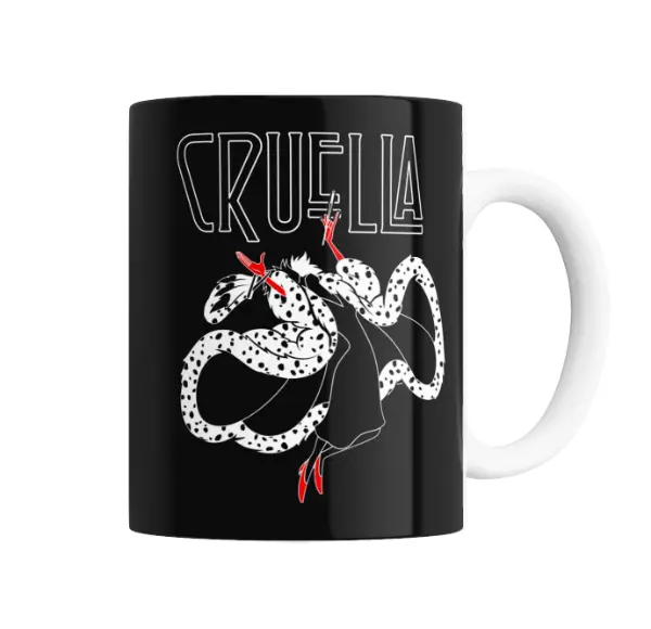 Taza de Cerámica Cruella De Vil Dálmatas