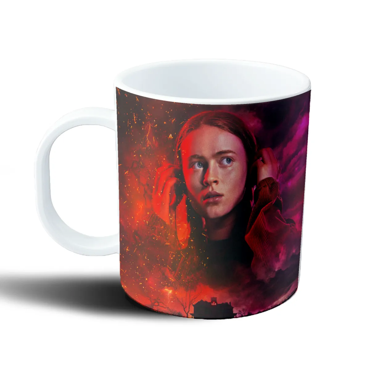 Taza de Plástico Stranger Things Max Mayfield Tonos Rojos - vista 2
