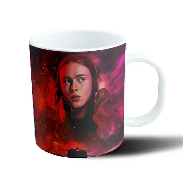 Taza de Plástico Stranger Things Max Mayfield Tonos Rojos