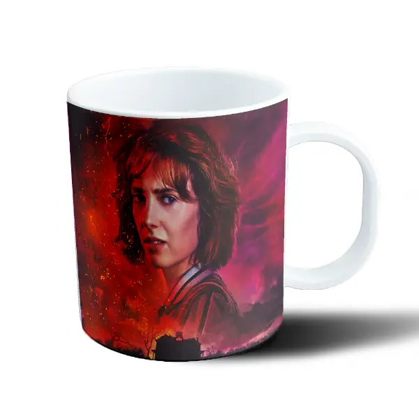 Taza de Plástico Stranger Things Escena Roja Casa en Llamas
