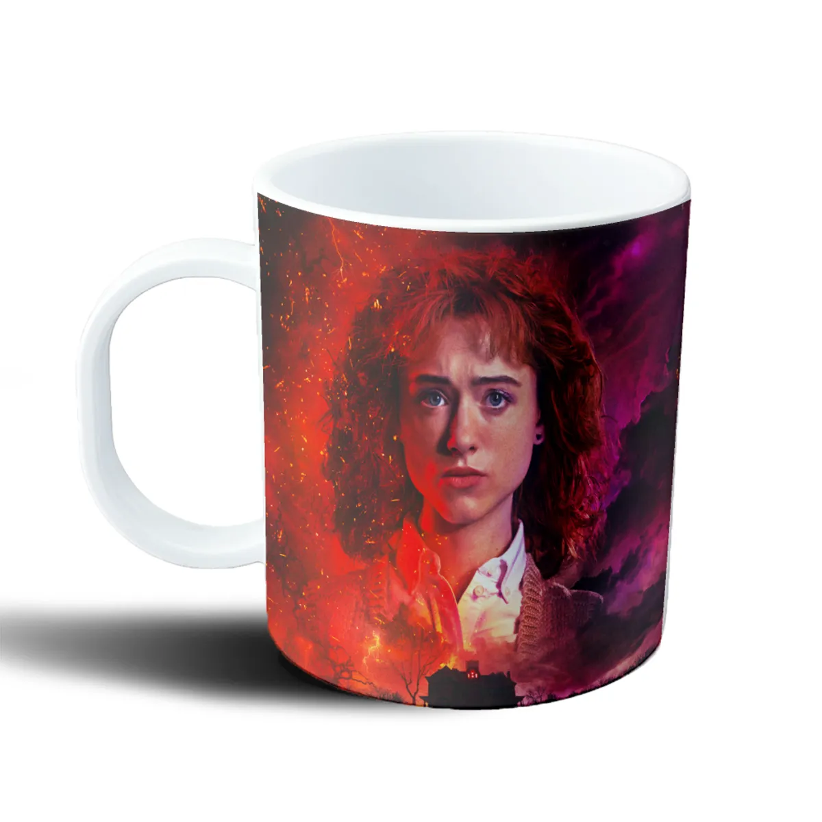 Taza de Plástico Stranger Things Chica Pelirroja Casa Oscura - vista 2