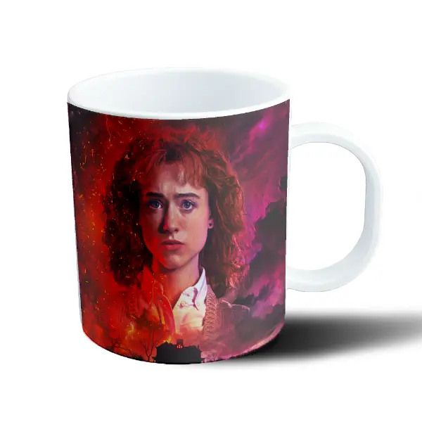 Taza de Plástico Stranger Things Chica Pelirroja Casa Oscura