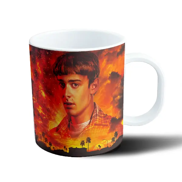Taza de Plástico Stranger Things Will Byers Llamas y Palmeras