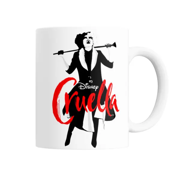 Taza de Cerámica Cruella Disney Película Silueta