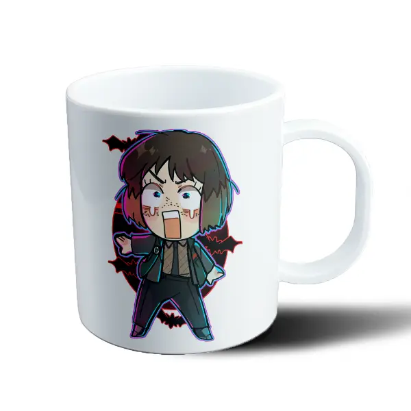 Taza de Plástico Stranger Things Chibi con Murciélagos