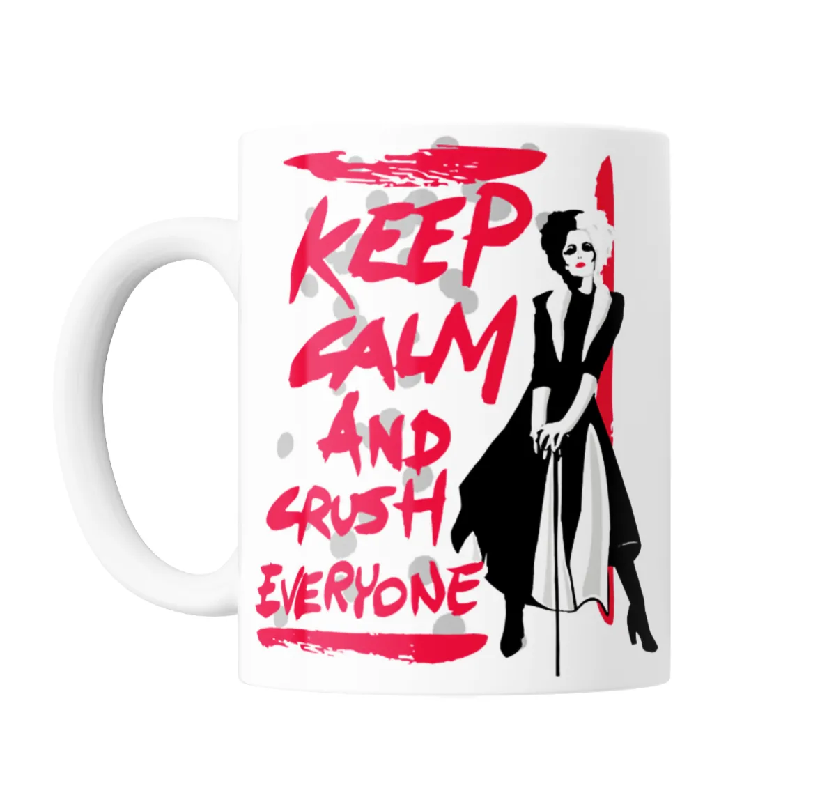 Taza de Cerámica Cruella Keep Calm and Crush Everyone - vista 2