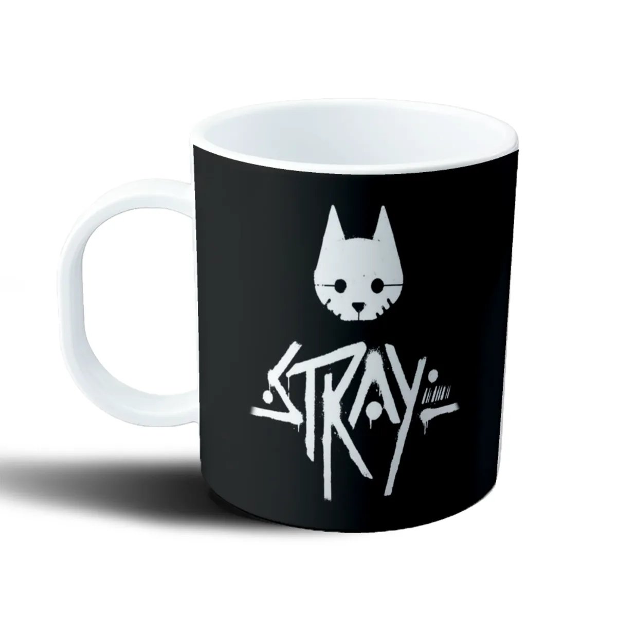 Taza de Plástico Stray Gato Logo - vista 2