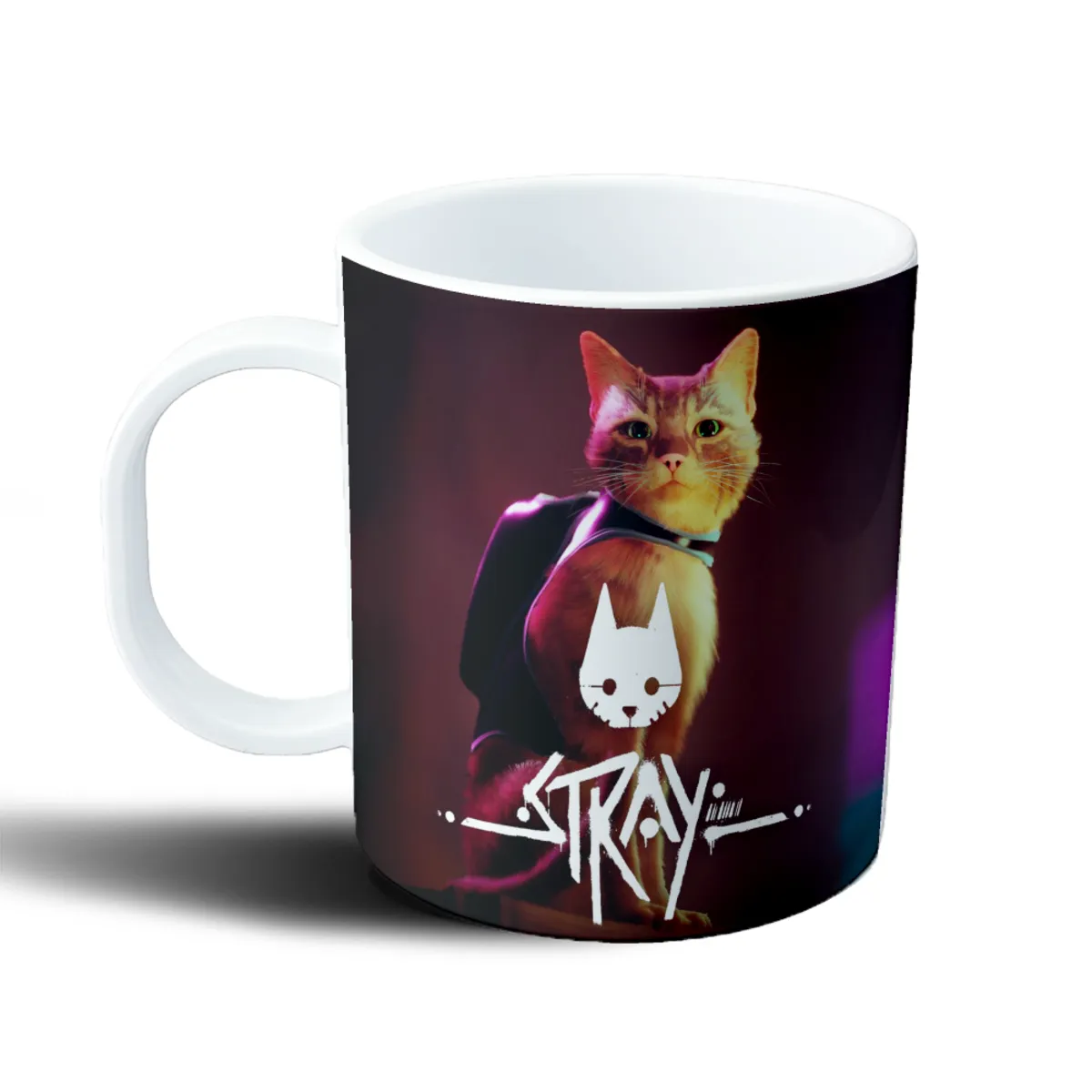 Taza de Plástico Stray Gato Naranja con Logo - vista 2