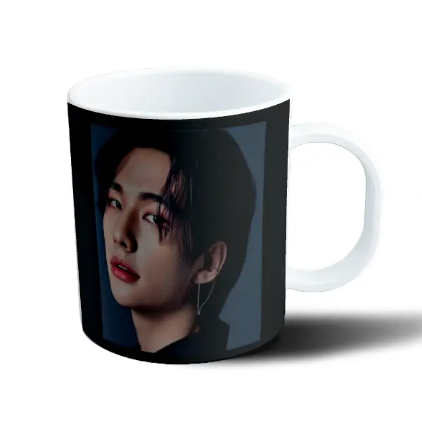 Taza de Plástico Stray Kids Retrato Labios Rojos