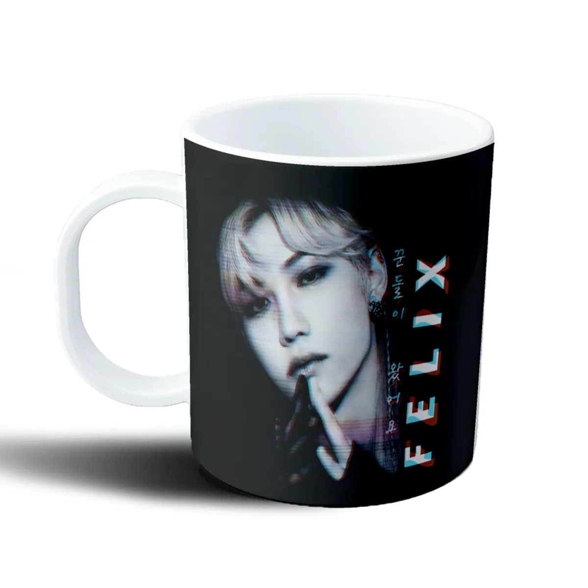 Taza de Plástico Stray Kids Felix Retrato Glitch - vista 2