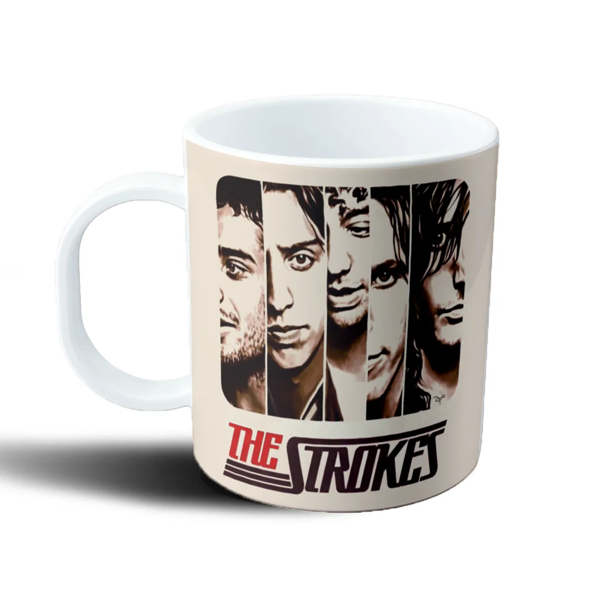 Taza de Plástico The Strokes Retrato en Bandas - vista 2