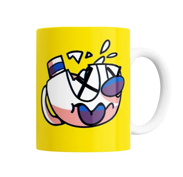 Taza de Cerámica Cuphead Personaje Salpicado