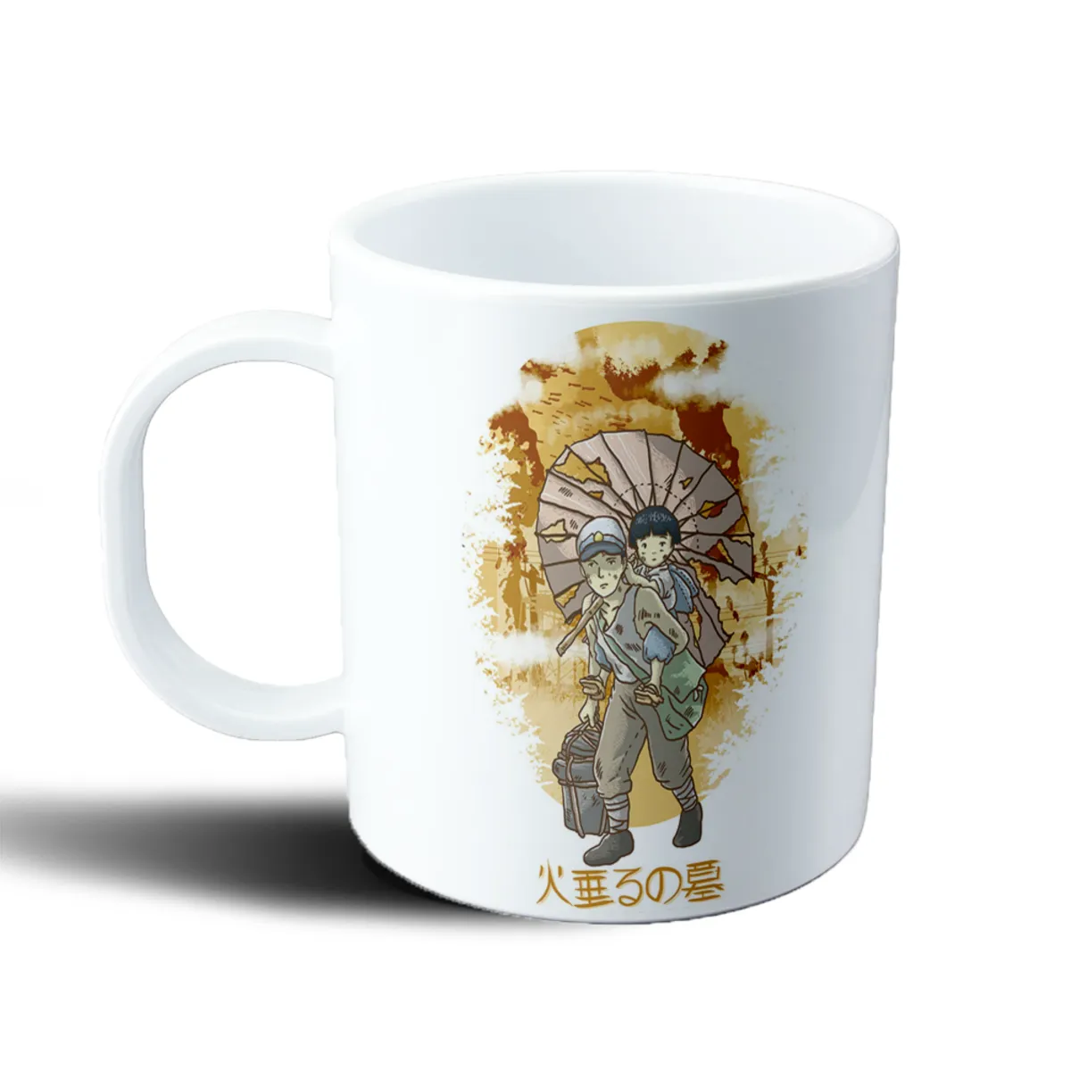 Taza de Plástico Studio Ghibli La Tumba de las Luciérnagas Seita y Setsuko - vista 2