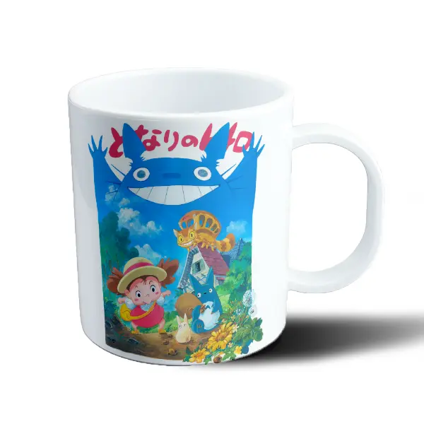 Taza de Plástico Studio Ghibli Mi Vecino Totoro Mei y Catbus
