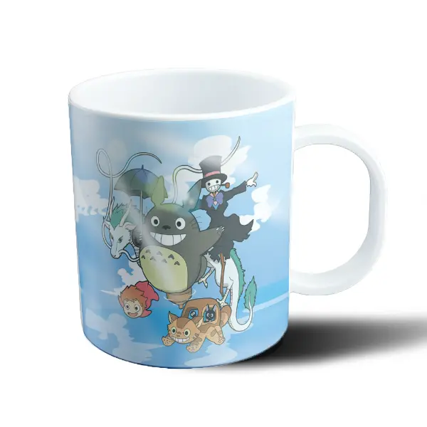 Taza de Plástico Studio Ghibli Totoro, Catbus y Ponyo