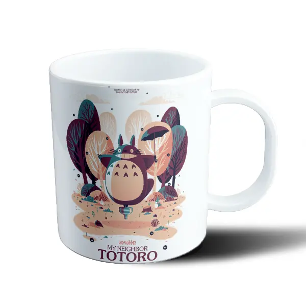 Taza de Plástico Studio Ghibli Mi Vecino Totoro Bosque de Otoño