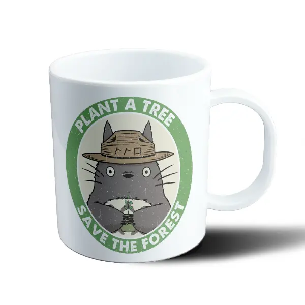 Taza de Plástico Studio Ghibli Totoro Plant a Tree Save the Forest