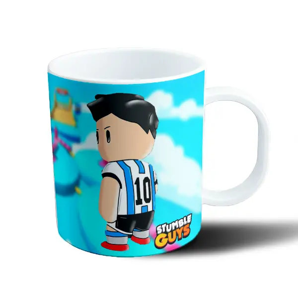 Taza de Plástico Stumble Guys Personaje Camiseta Argentina 10