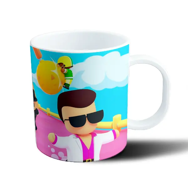 Taza de Plástico Stumble Guys Personajes en Batalla