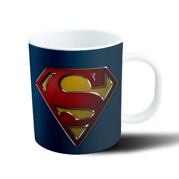 Taza de Plástico Superman Escudo