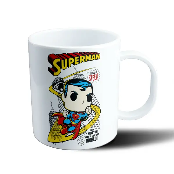 Taza de Plástico Superman Estilo Funko Pop Krypton