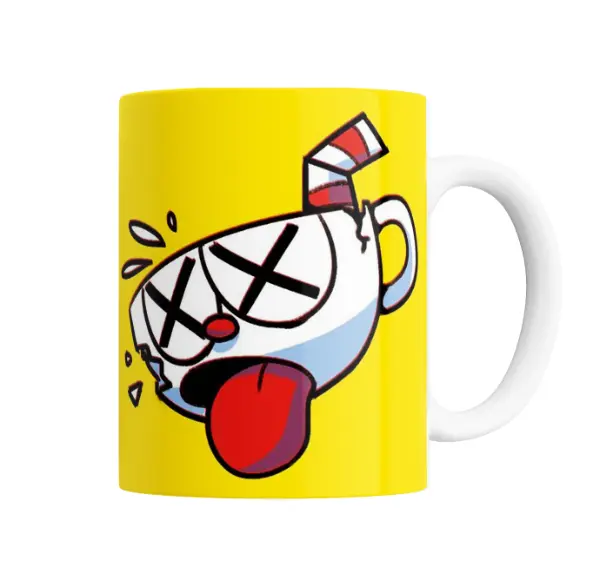 Taza de Cerámica Cuphead Cara Sorprendida