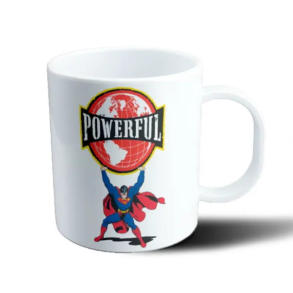 Taza de Plástico Superman Powerful Globo