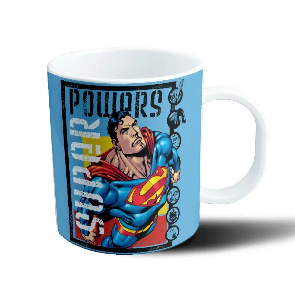 Taza de Plástico Superman Powers Ciudad