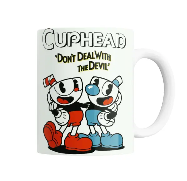 Taza de Cerámica Cuphead Cuphead y Mugman