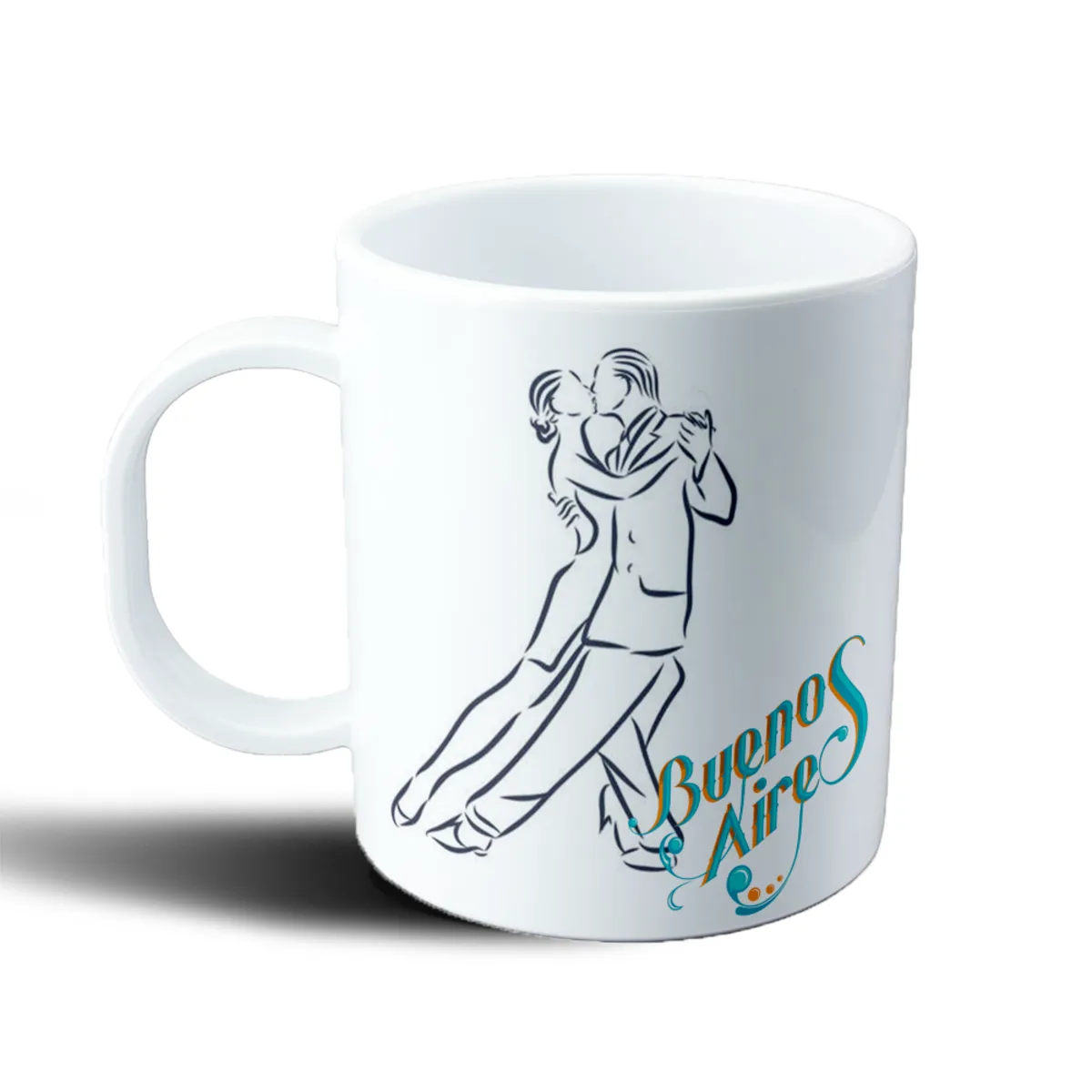 Taza de Plástico Tango Buenos Aires Pareja Bailando - vista 2