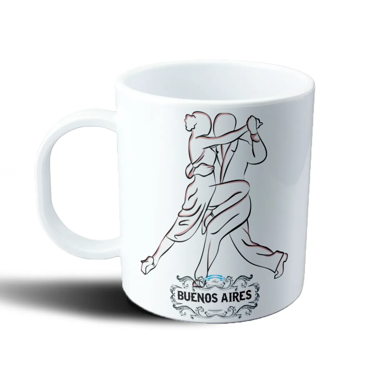 Taza de Plástico Tango Buenos Aires Pareja Bailando - vista 2