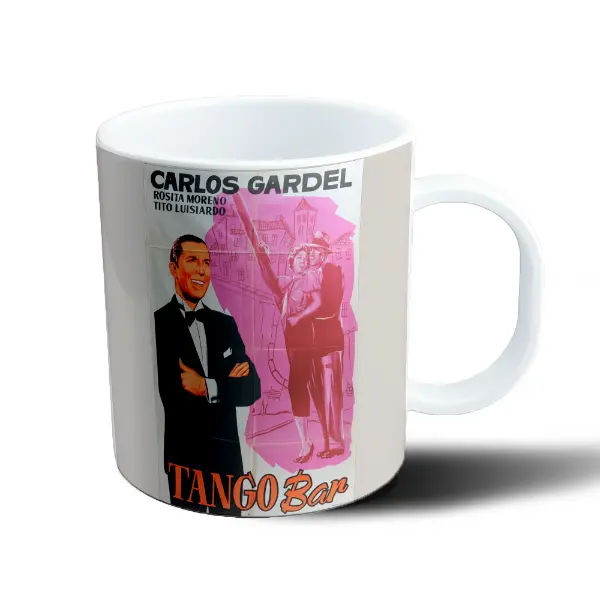 Taza de Plástico Carlos Gardel Tango Bar