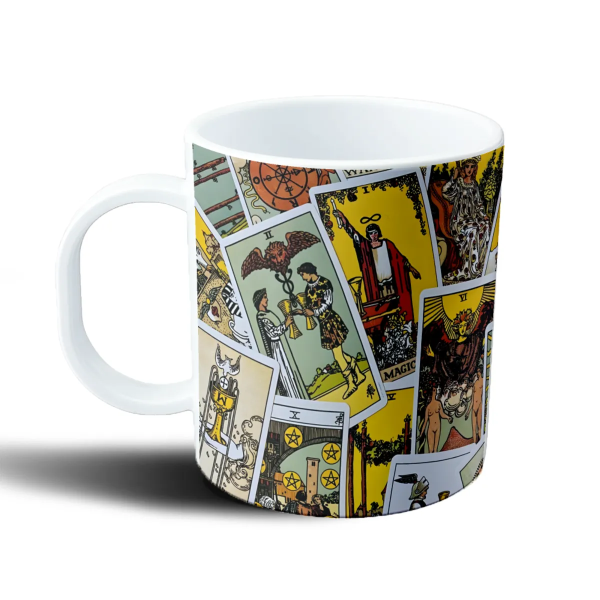 Taza de Plástico Cartas de Tarot El Mago y Arcanos - vista 2