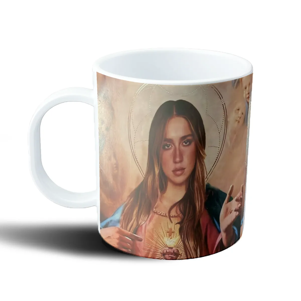 Taza de Plástico Tate McRae Estampita Religiosa - vista 2