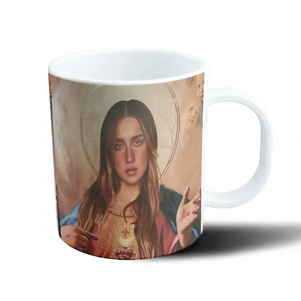 Taza de Plástico Tate McRae Estampita Religiosa