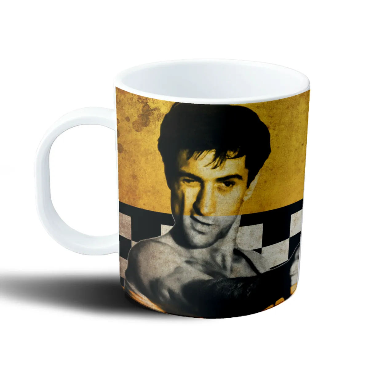 Taza de Plástico Taxi Driver Retrato Dorado - vista 2