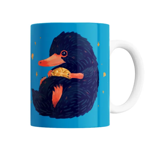 Taza de Cerámica Animales Fantásticos Niffler y Tesoro