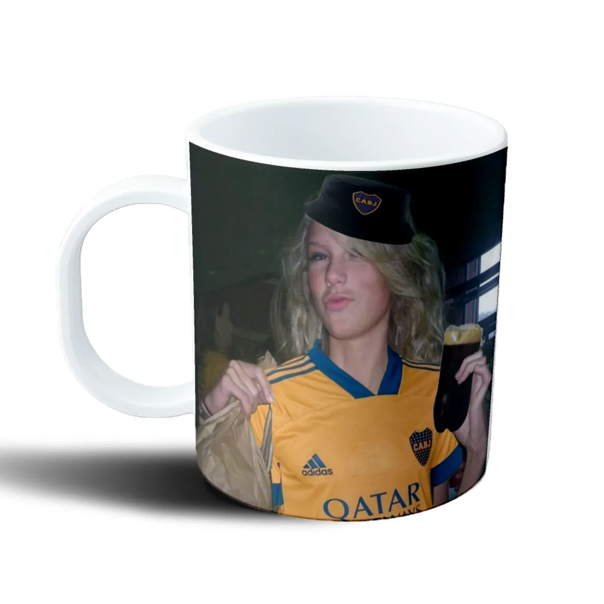 Taza de Plástico Taylor Swift Hincha de Boca con Cerveza - vista 2