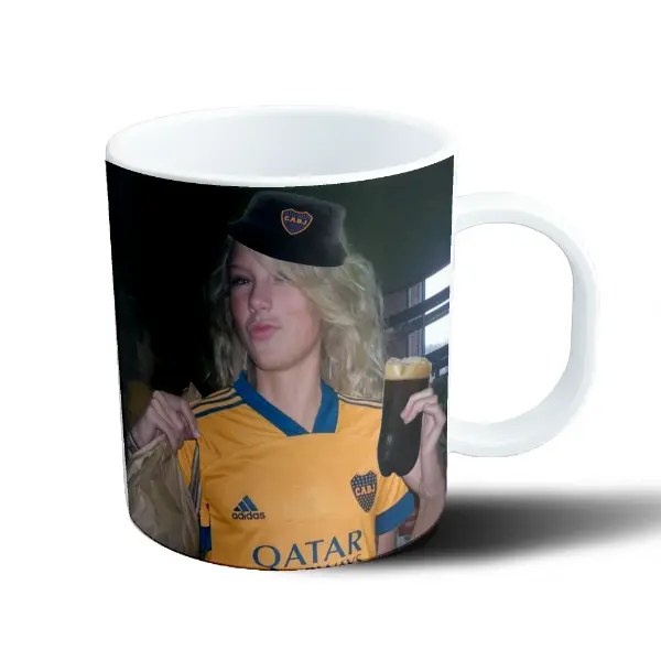 Taza de Plástico Taylor Swift Hincha de Boca con Cerveza