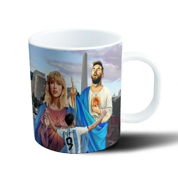 Taza de Plástico Taylor Swift Messi Virgen Argentina Obelisco