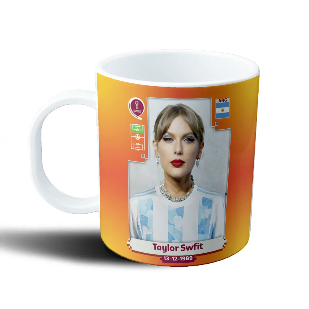 Taza de Plástico Taylor Swift Camiseta Argentina Mundial - vista 2