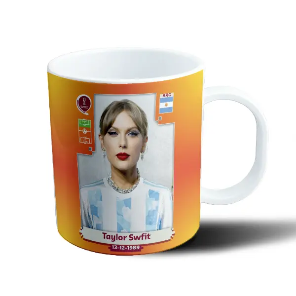 Taza de Plástico Taylor Swift Camiseta Argentina Mundial