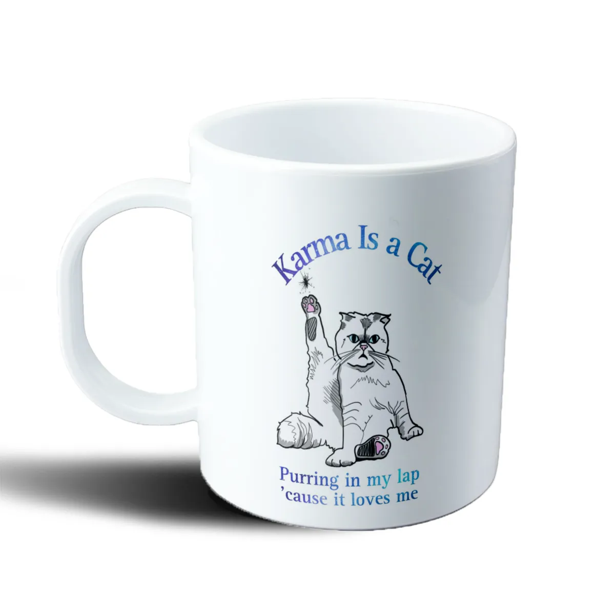Taza de Plástico Taylor Swift Karma Is a Cat - vista 2