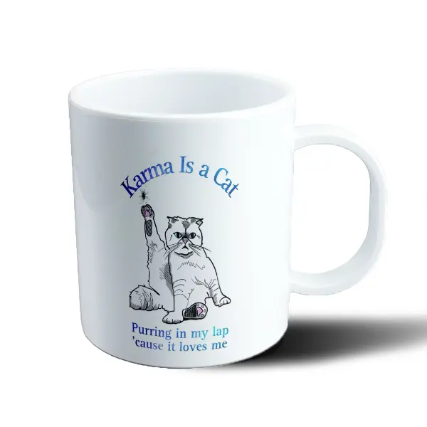 Taza de Plástico Taylor Swift Karma Is a Cat