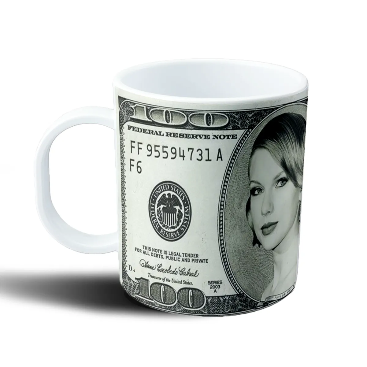 Taza de Plástico Taylor Swift Billete de 100 Dólares - vista 2