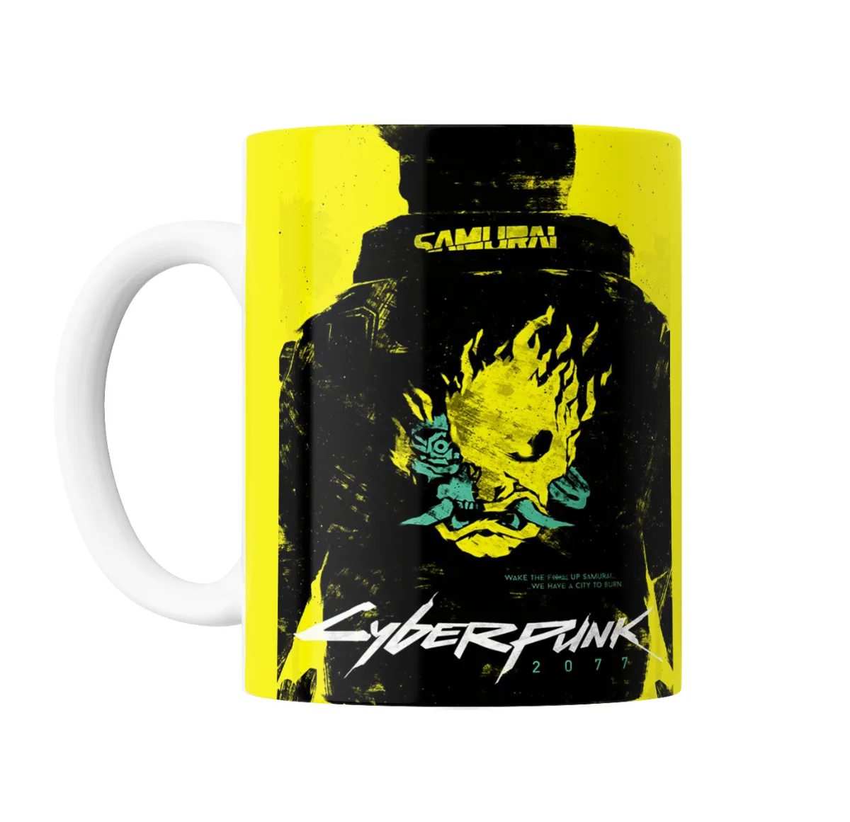 Taza de Cerámica Cyberpunk 2077 Samurai Johnny Silverhand - vista 2