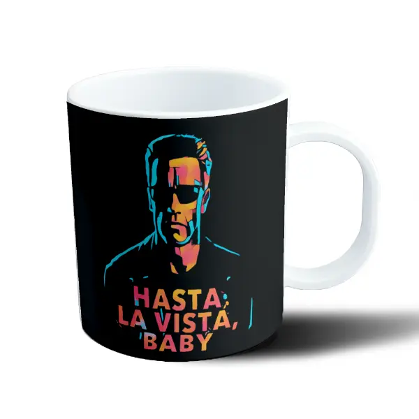 Taza de Plástico Terminator T-800 Hasta la Vista Baby