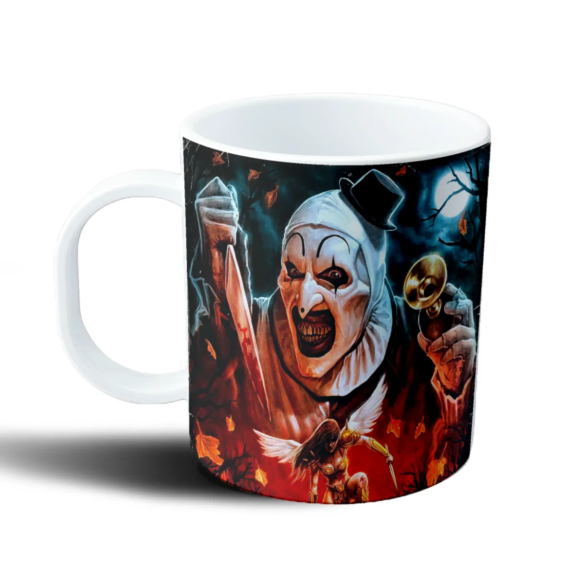 Taza de Plástico Terrifier Art the Clown y Ángel Guerrero - vista 2